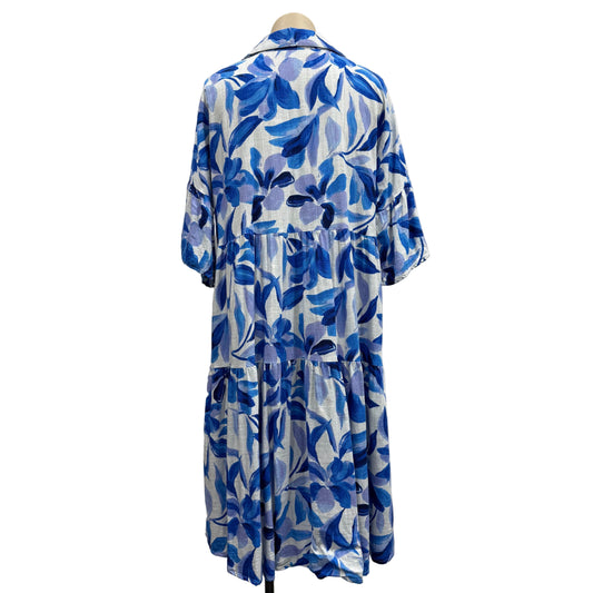 Blue Cotton Dress - Size L