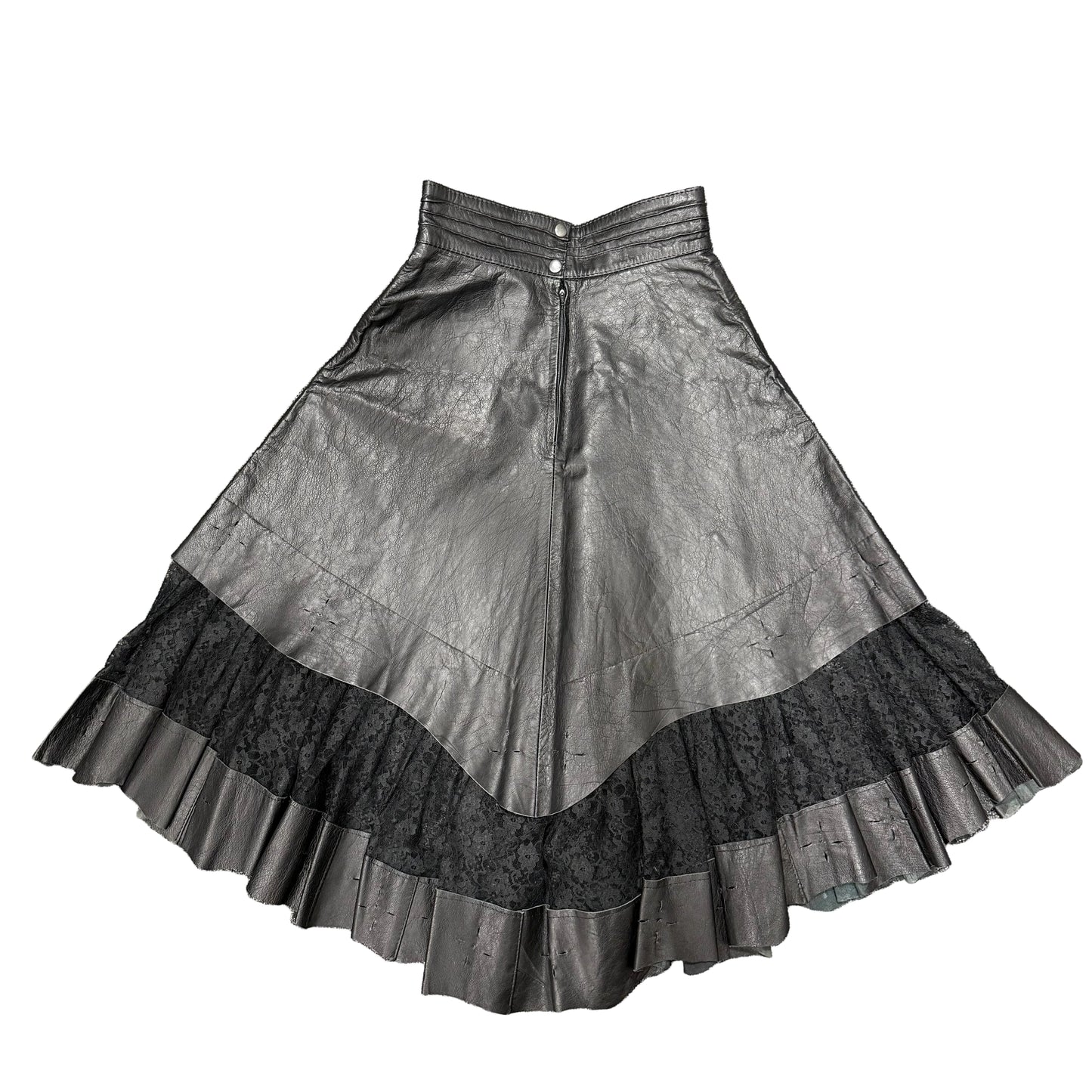 Leather & Lace Skirt - Size 26