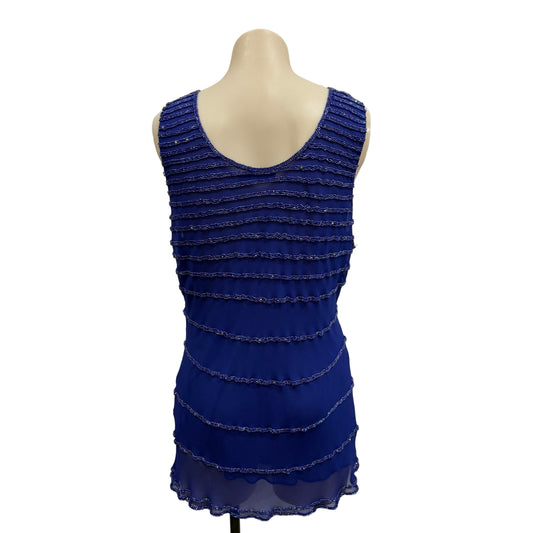 Beaded Silk Tank - Size 16