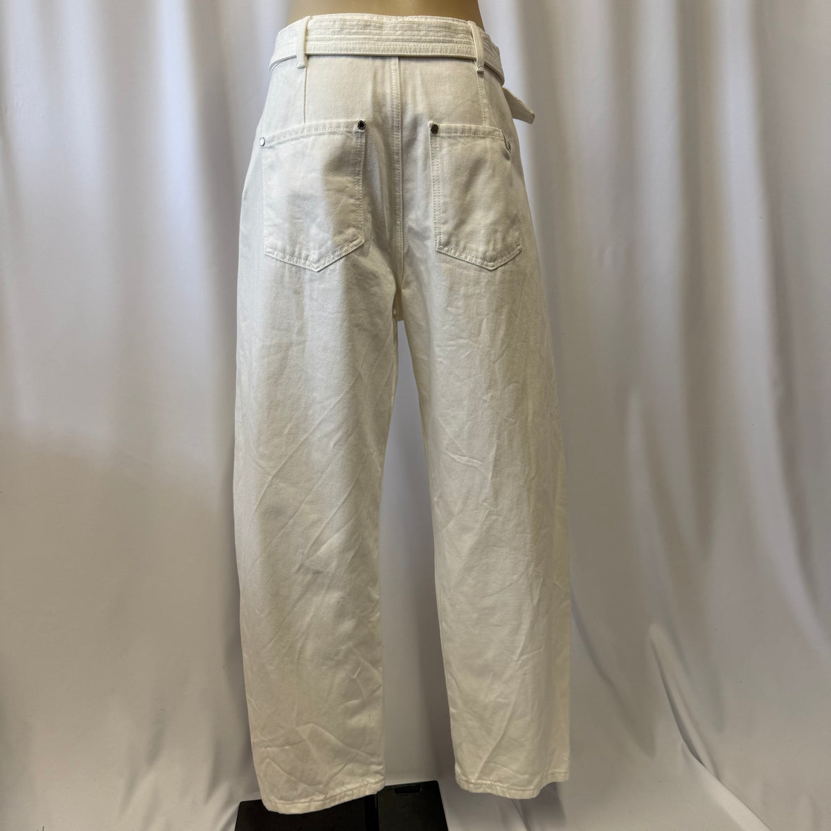 White Barrel Leg Jeans - Size 27