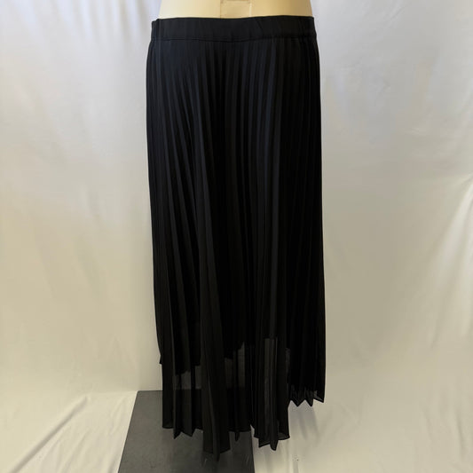 Black Pleat Skirt - Size S