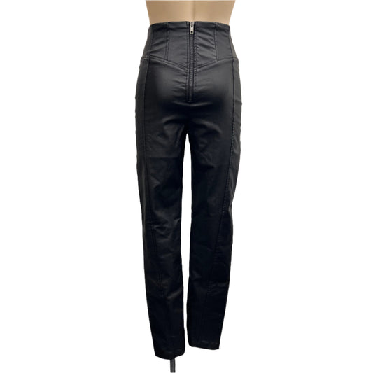 Leather Look Pants - Size S