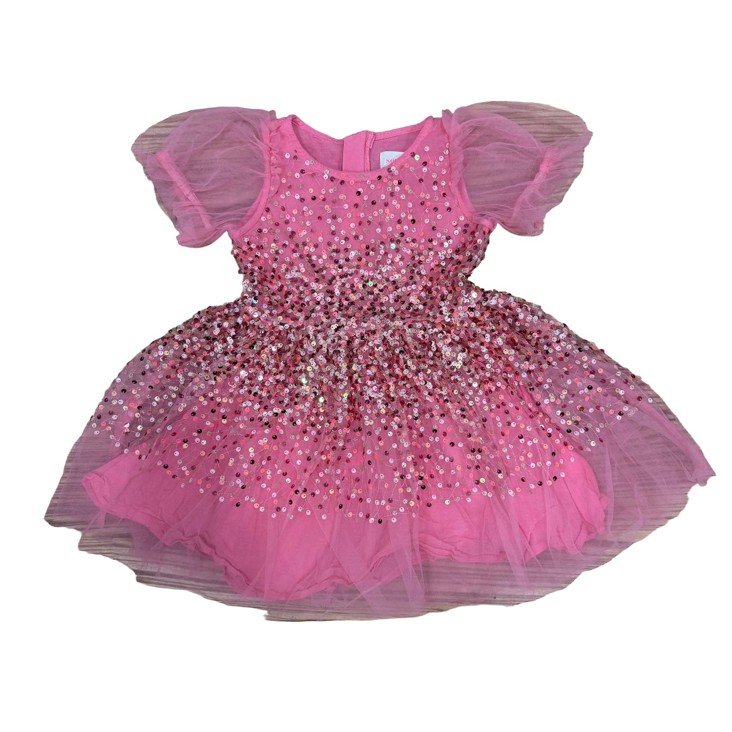 Pink Sequin Dress - Size 4