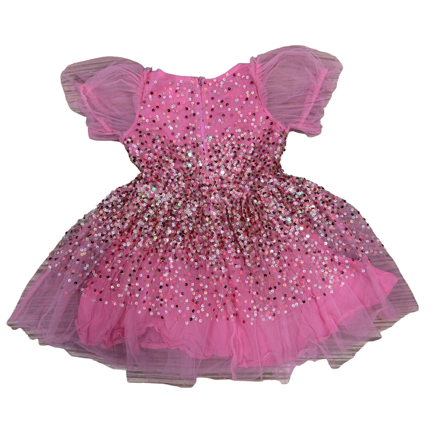 Pink Sequin Dress - Size 4