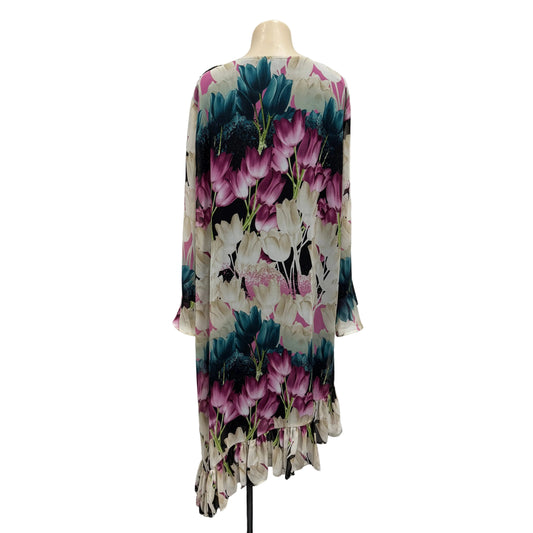 Dark Floral Dress - Size 16
