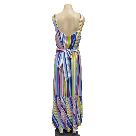 Stripy Maxi Dress - Size 20