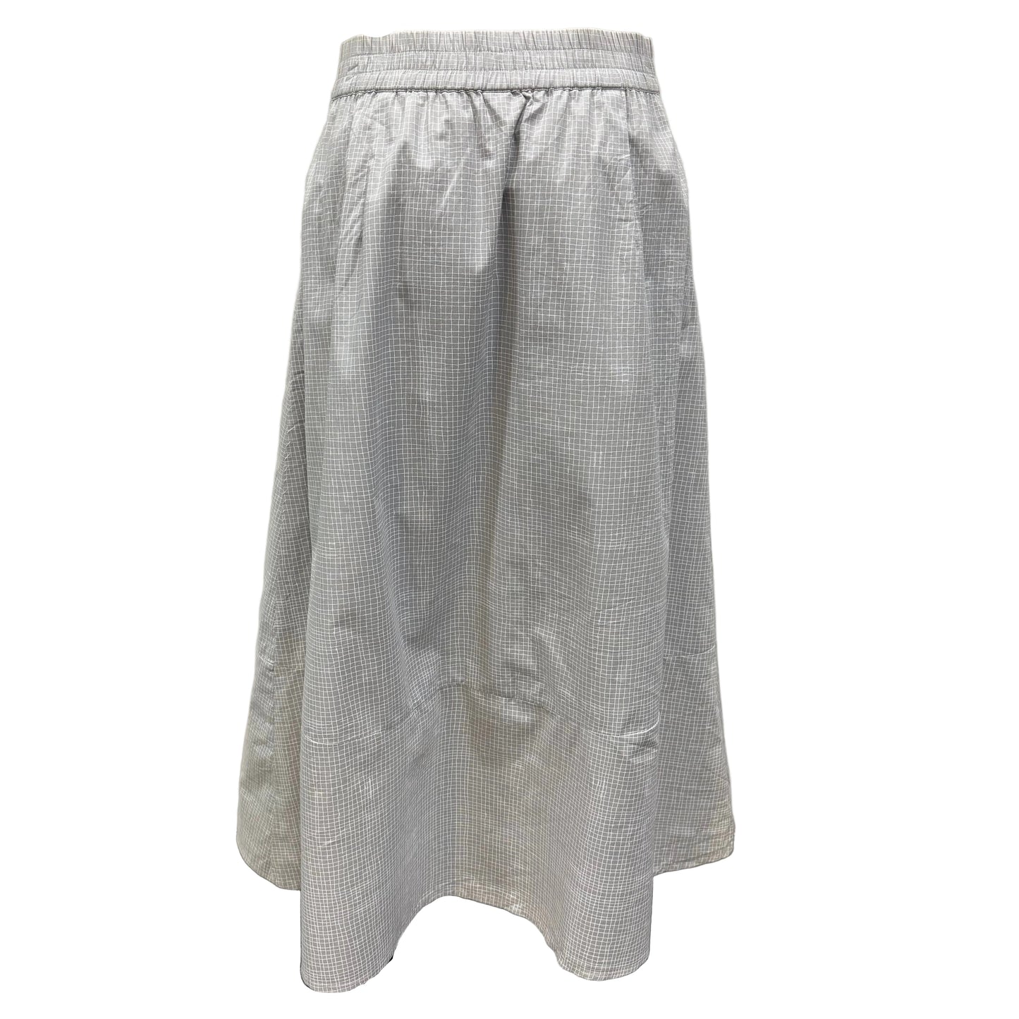 Grey Grid Skirt - Size M