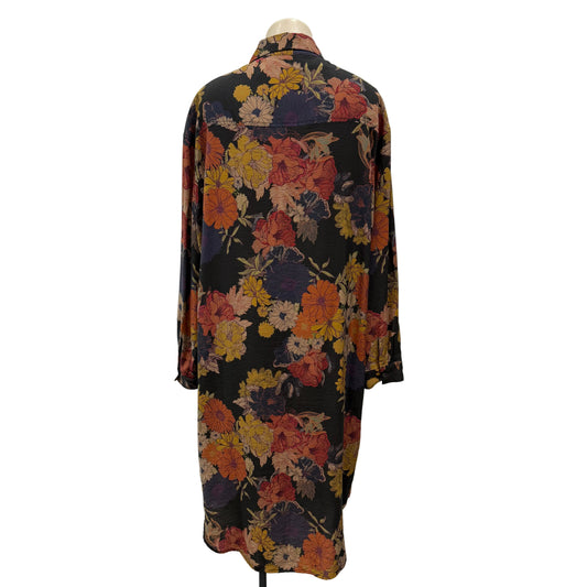 Long Sleeve Floral Dress - Size 12