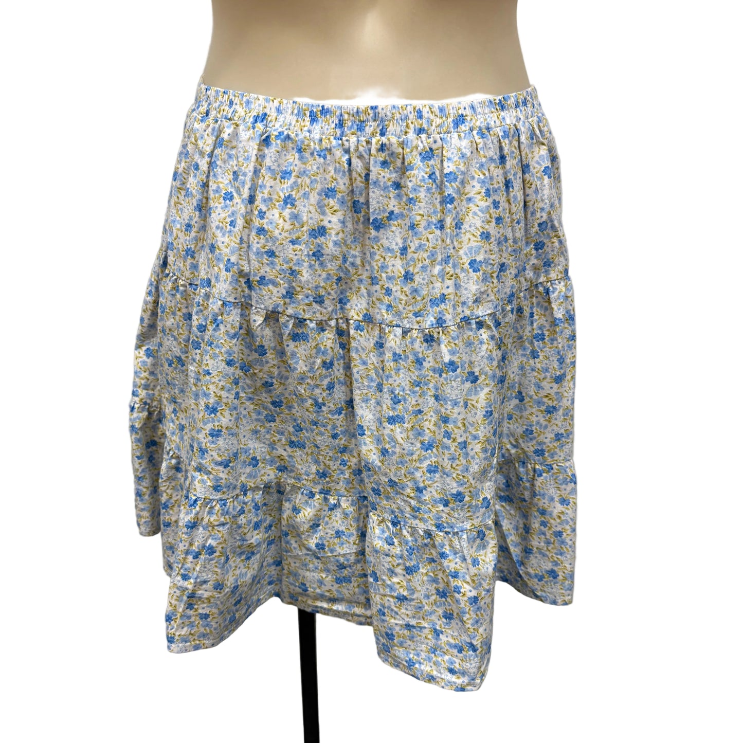 Floral Cotton Mini Skirt - Size 10
