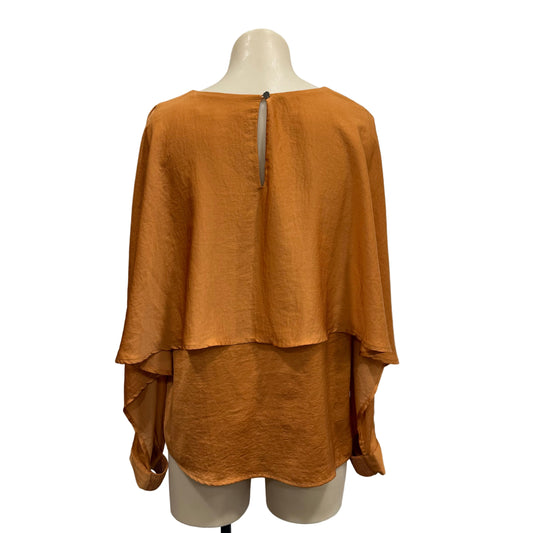 Orange Blouse - Size 8