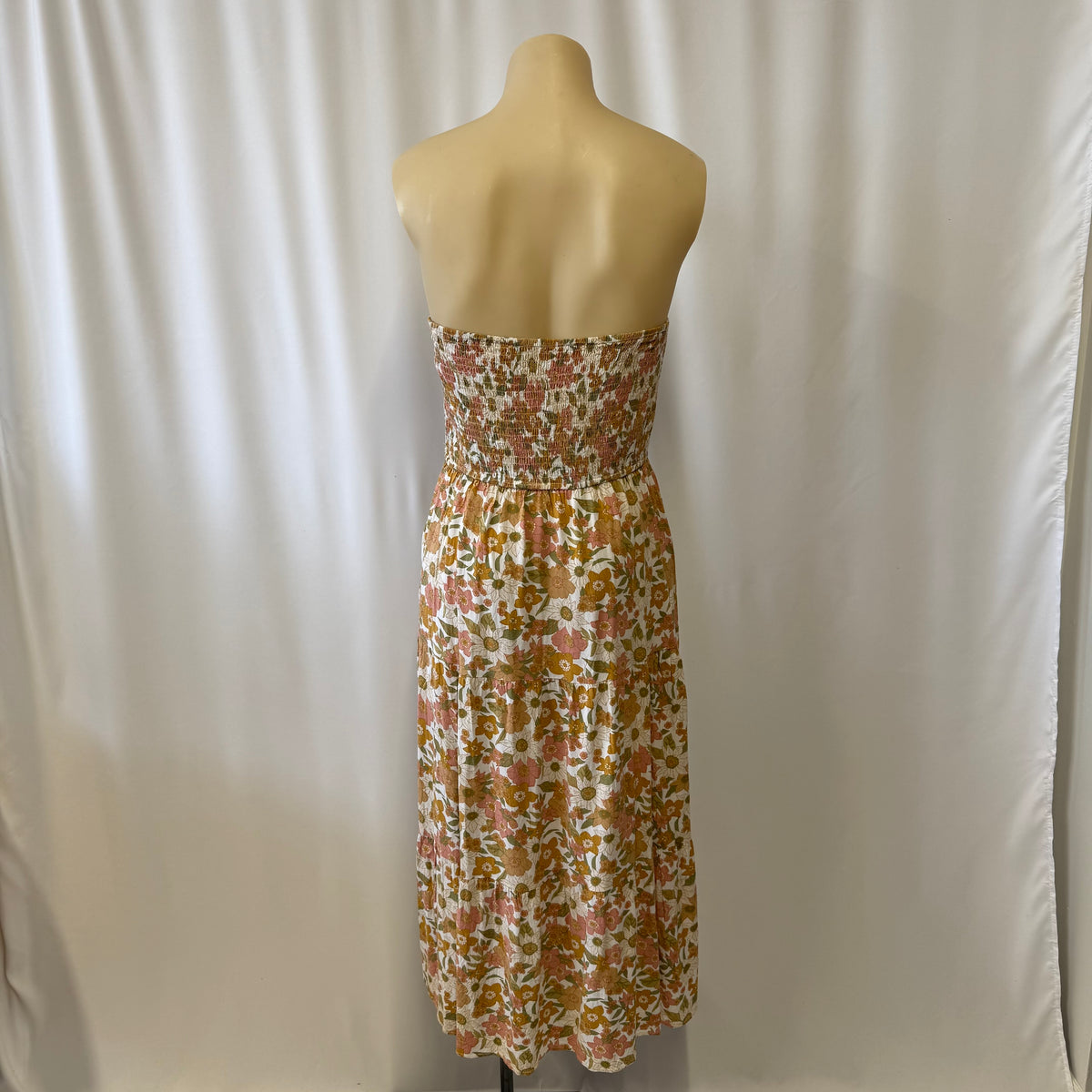 Shirred Strapless Dress - Size 10