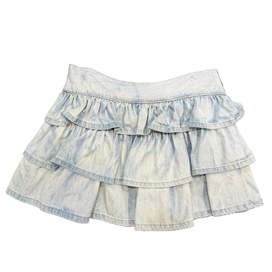 Frill Denim Skirt - Size 10