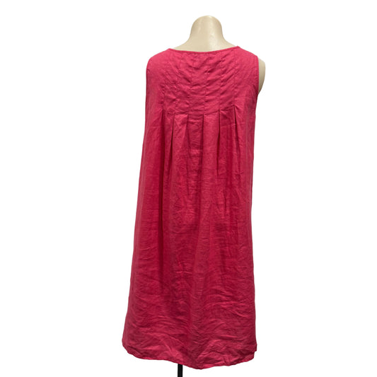 Pink Linen Dress - Size 10