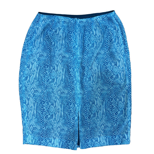 Blue Snake Skirt - Size 12