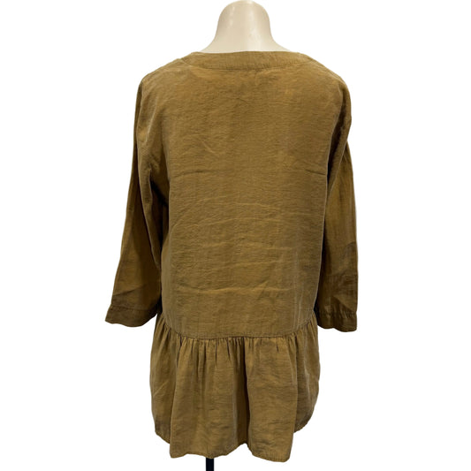 Long Sleeve Peplum Top - Size S