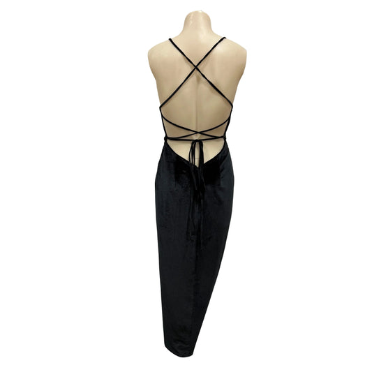 Velvet Look Dress - Size 6