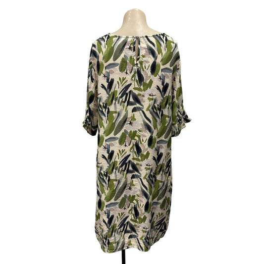 Patterned Green Dress - Size 12