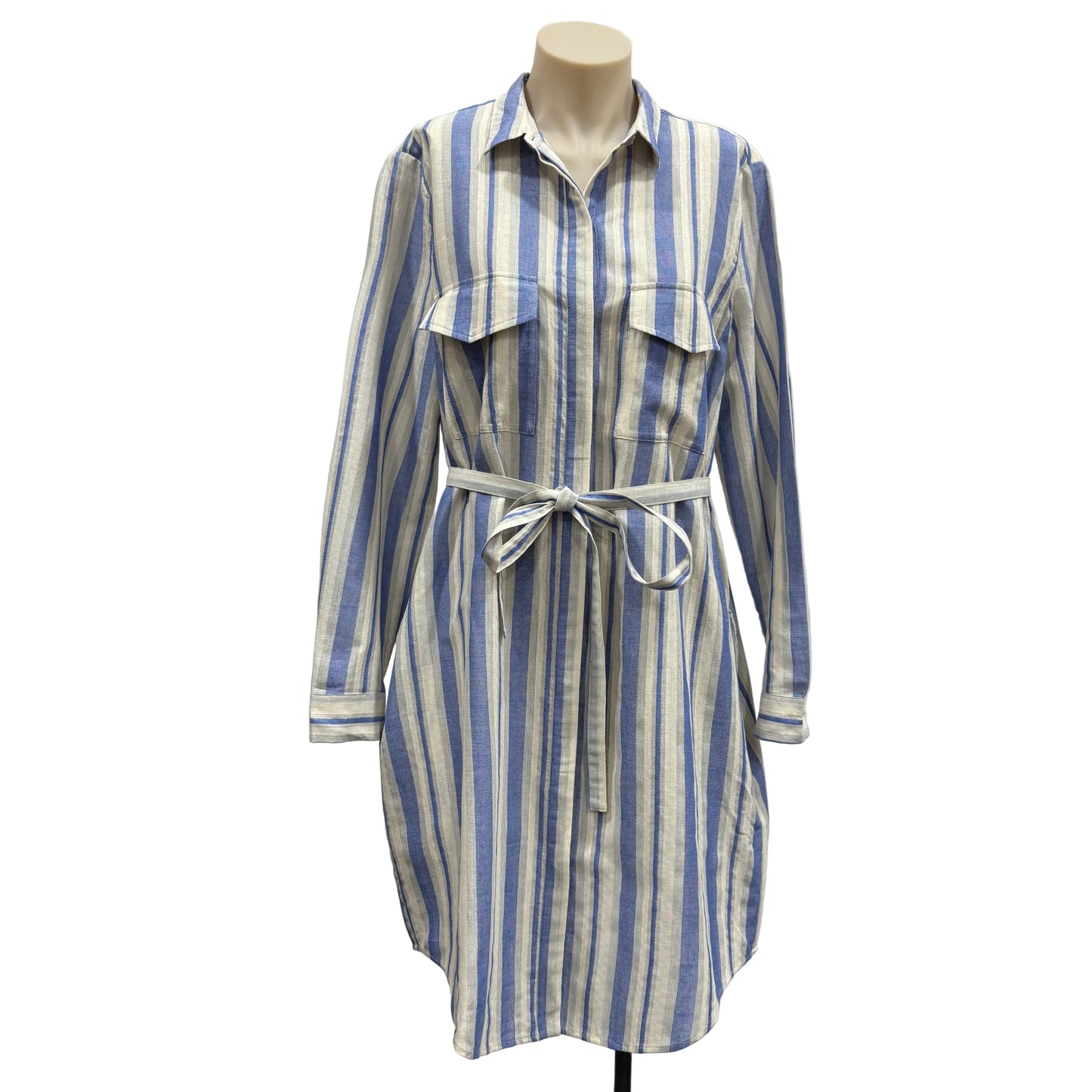Stripe Cotton Dress - Size 14