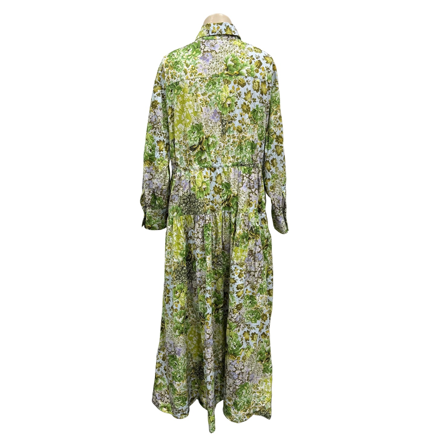 Green Floral Dress - Size M