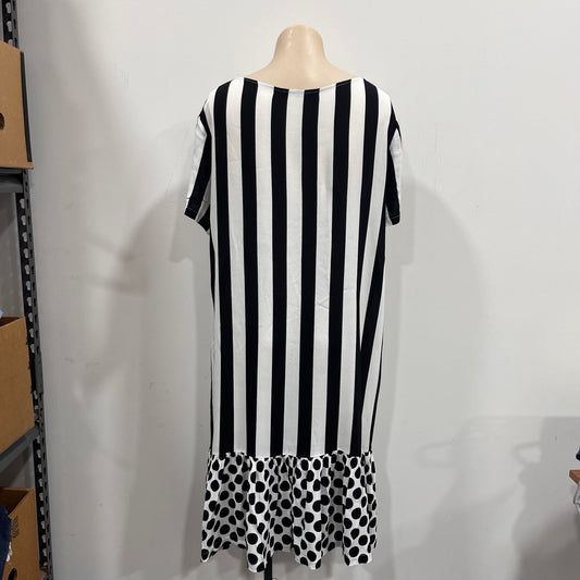Stripe and Spot Dress - Size 14
