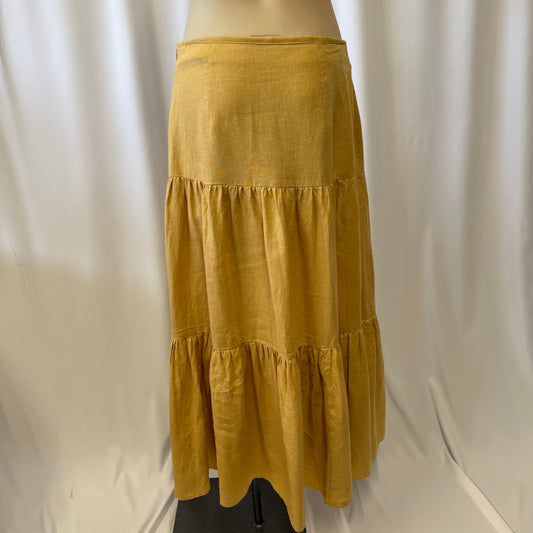Yellow Tiered Skirt - Size 10