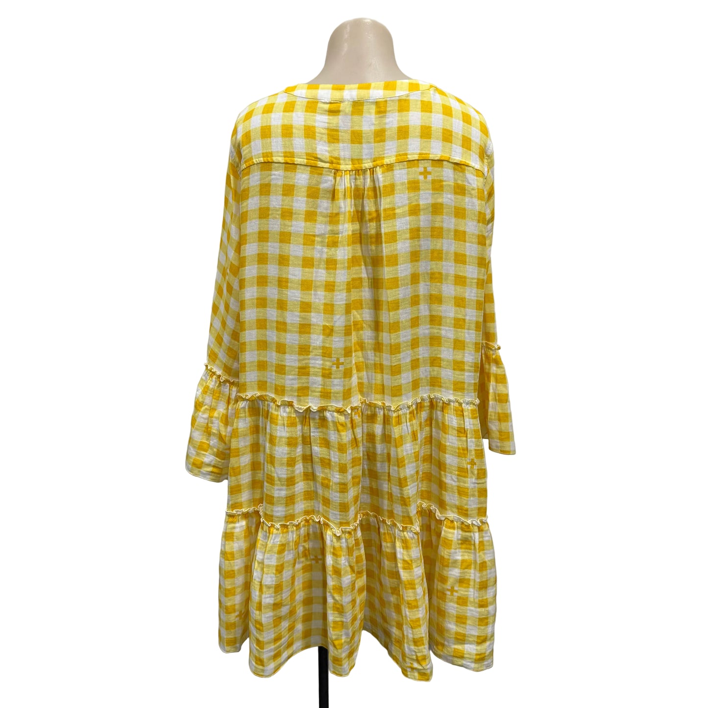 Yellow Gingham Dress - Size 16