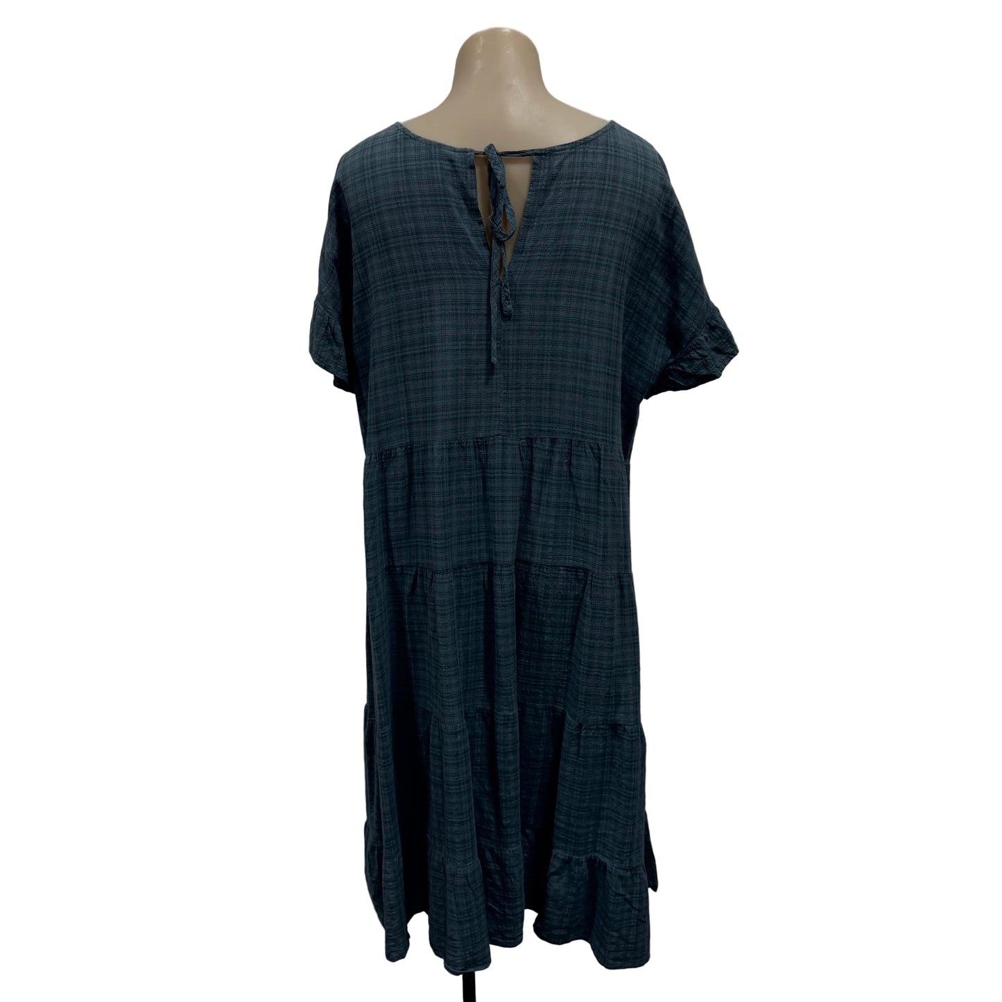 Blue Pattern Dress - Size 14