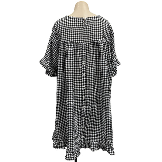 Gingham Button Dress - Size M/L