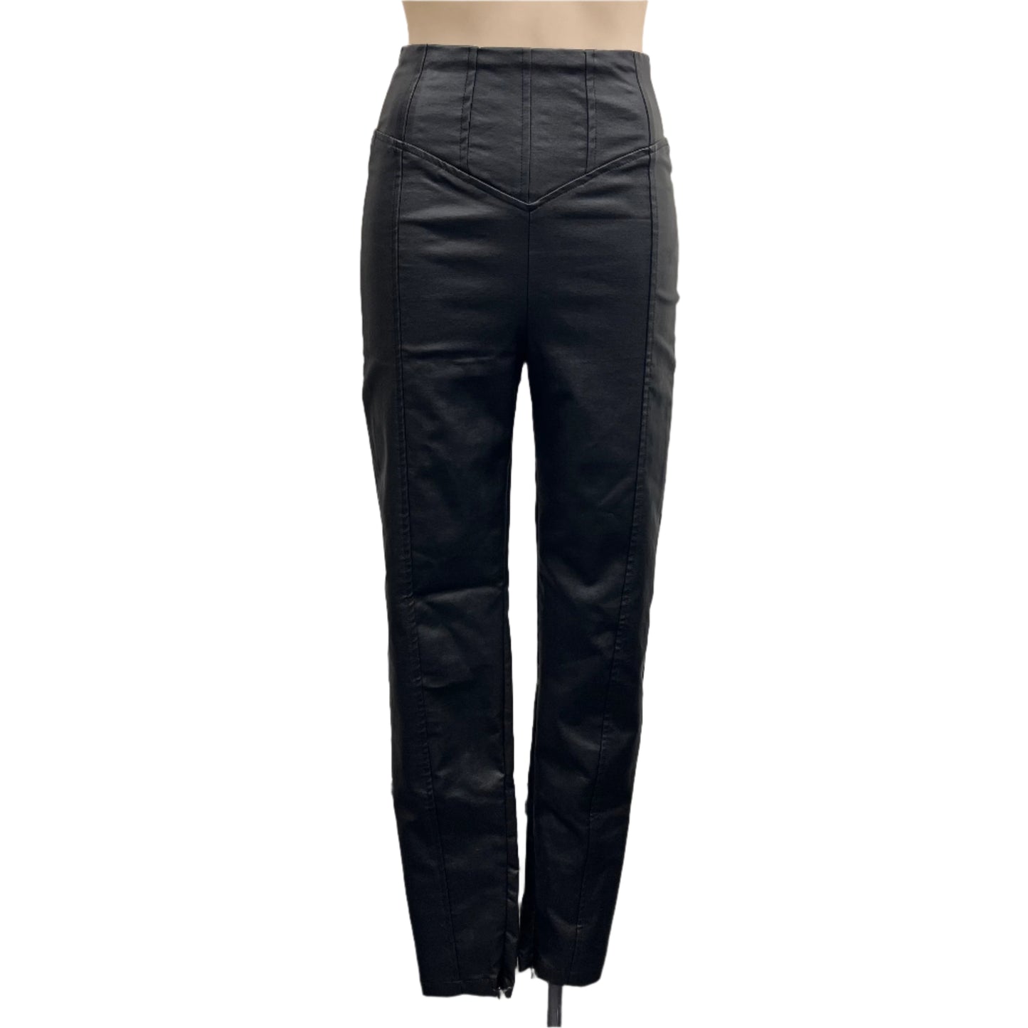 Leather Look Pants - Size S