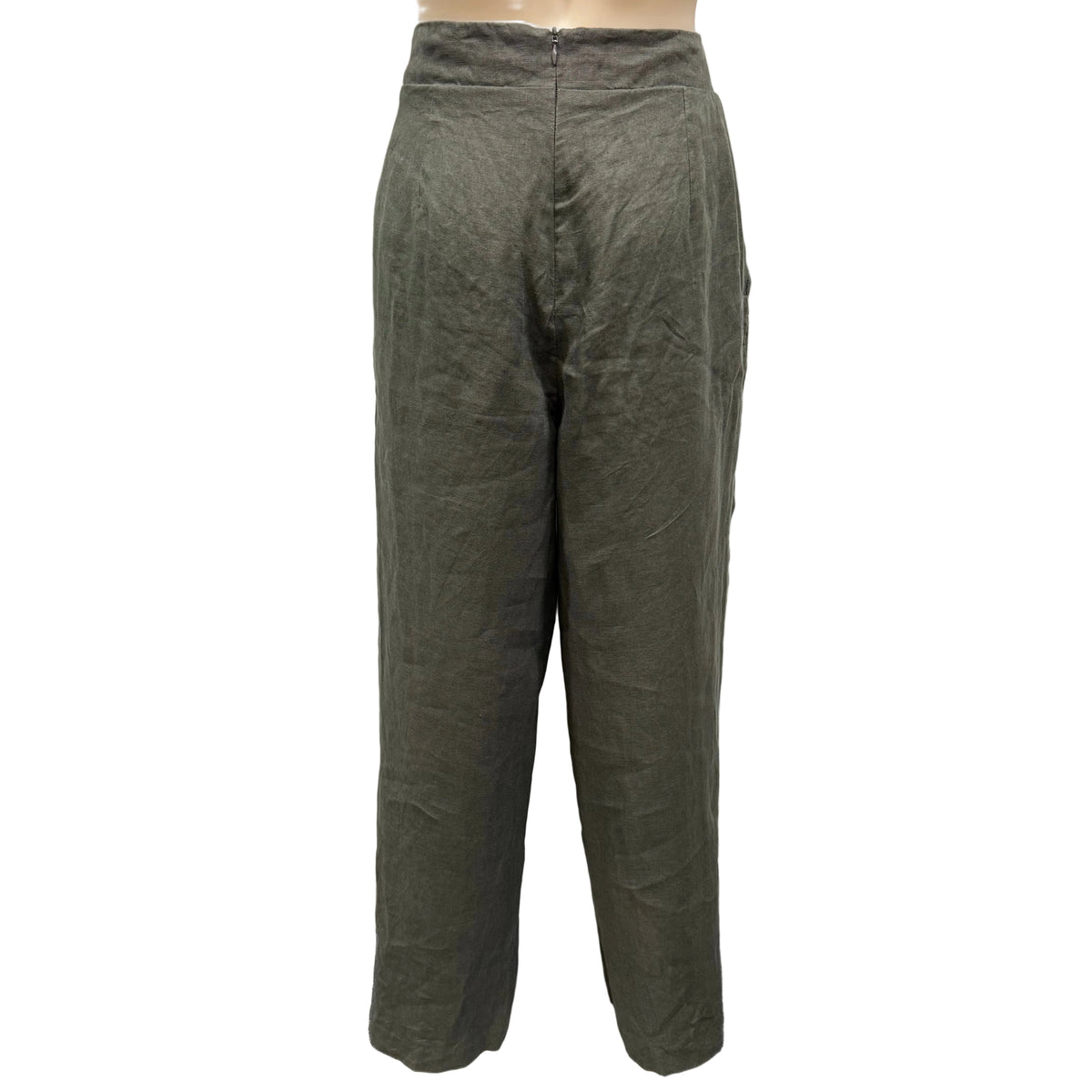 Green Linen Trousers- Size 10