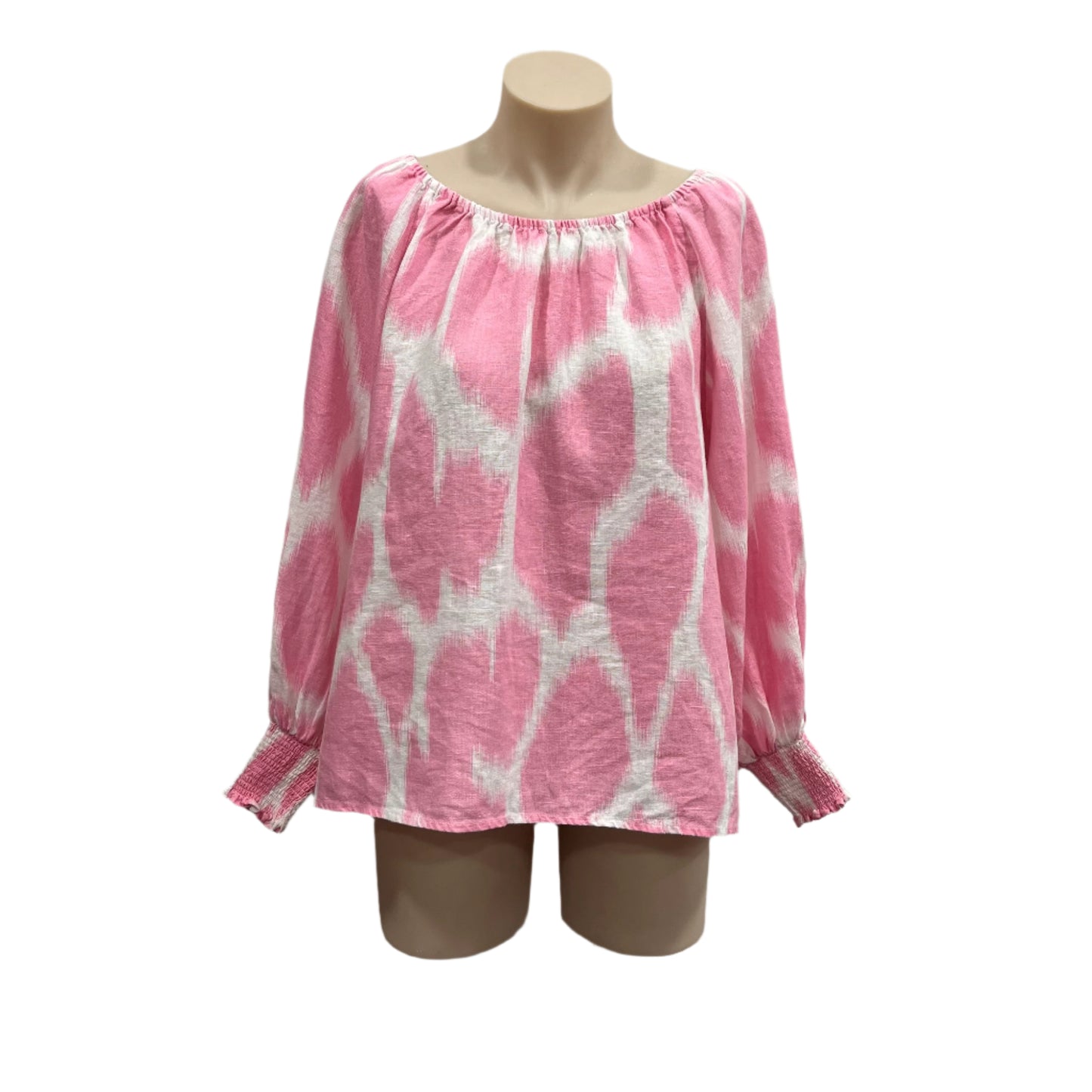 Pink Linen Top - Size 10