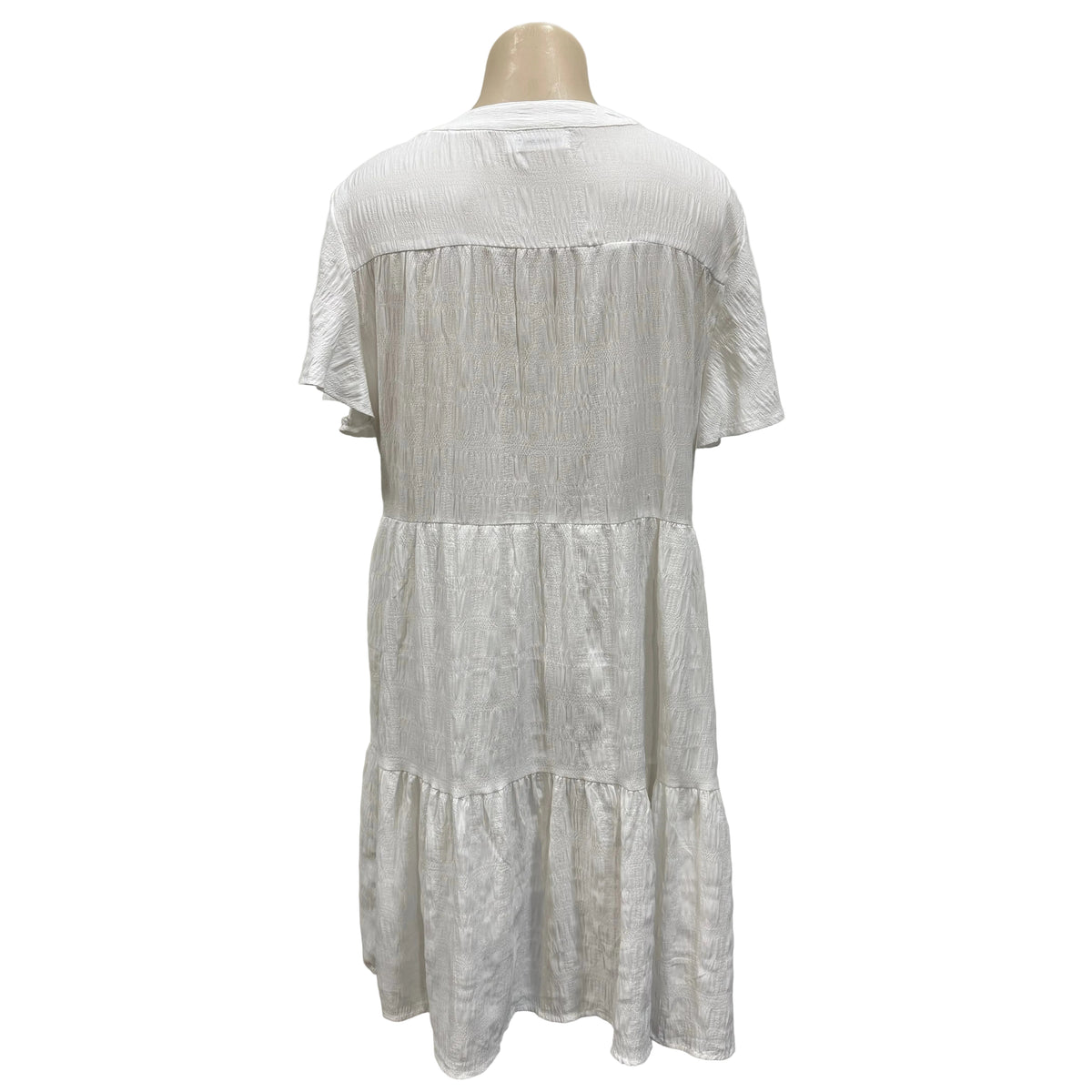 White Flowy Dress - Size 10