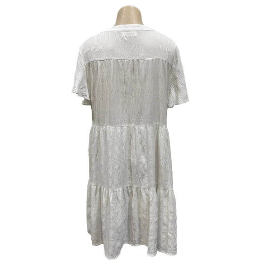 White Flowy Dress - Size 10