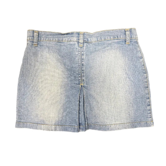 Pleated Denim Skirt - Size 30