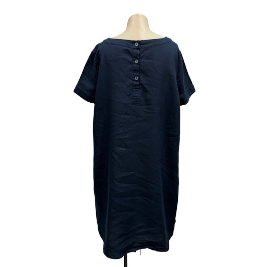 Navy Linen Dress - Size 2XL
