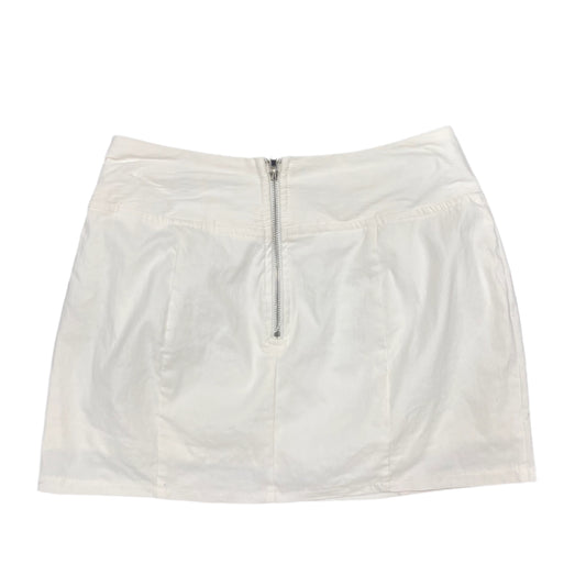 White Mini Skirt - Size S