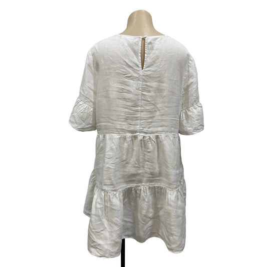 White Linen Dress - Size 10