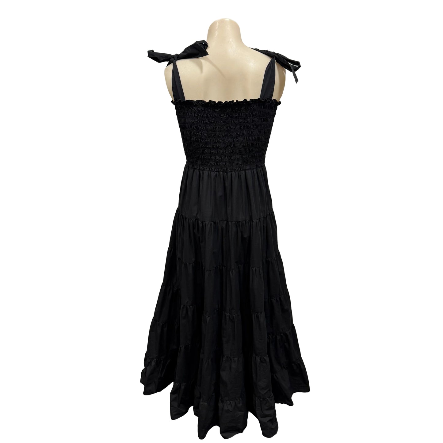 Black Tiered Maxi Dress - Size 10