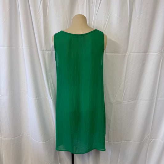 Sheer Green Tank - Size 10