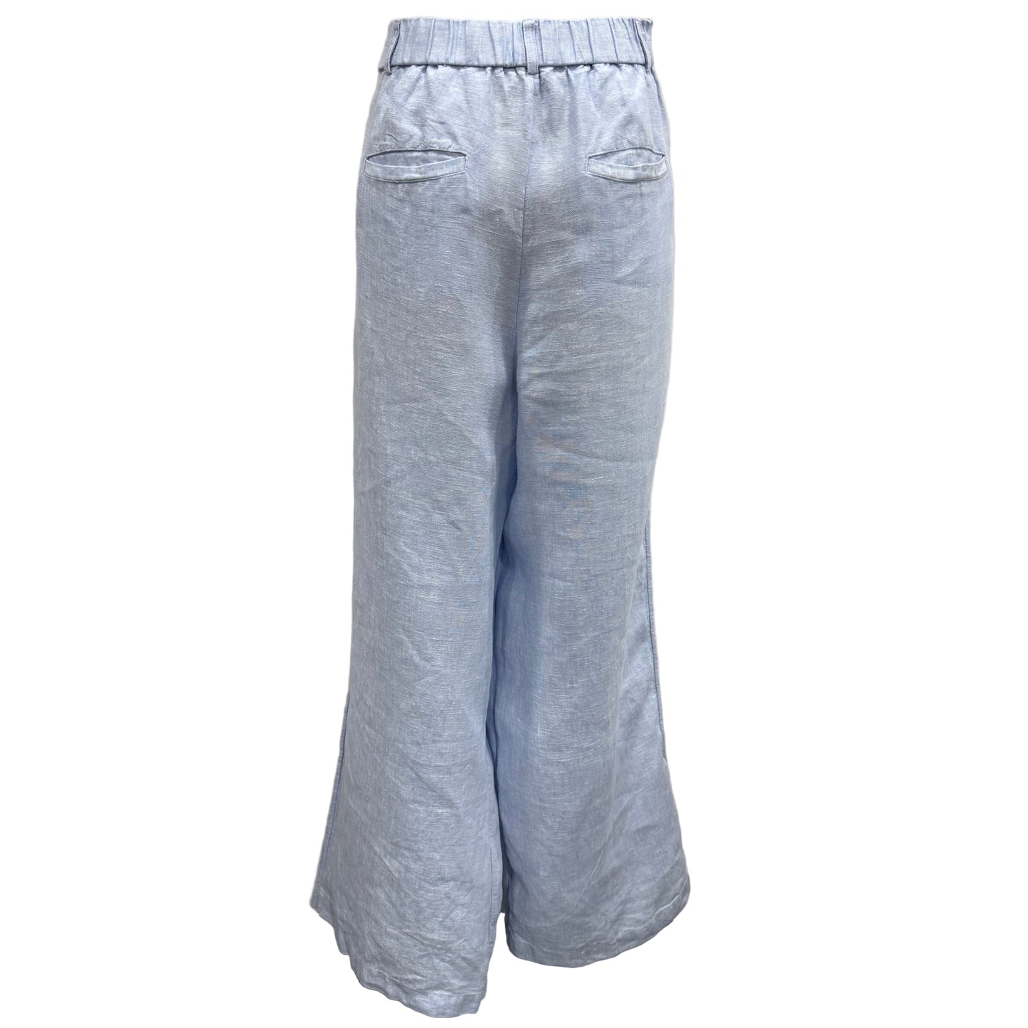 Blue Linen Trousers- Size 16