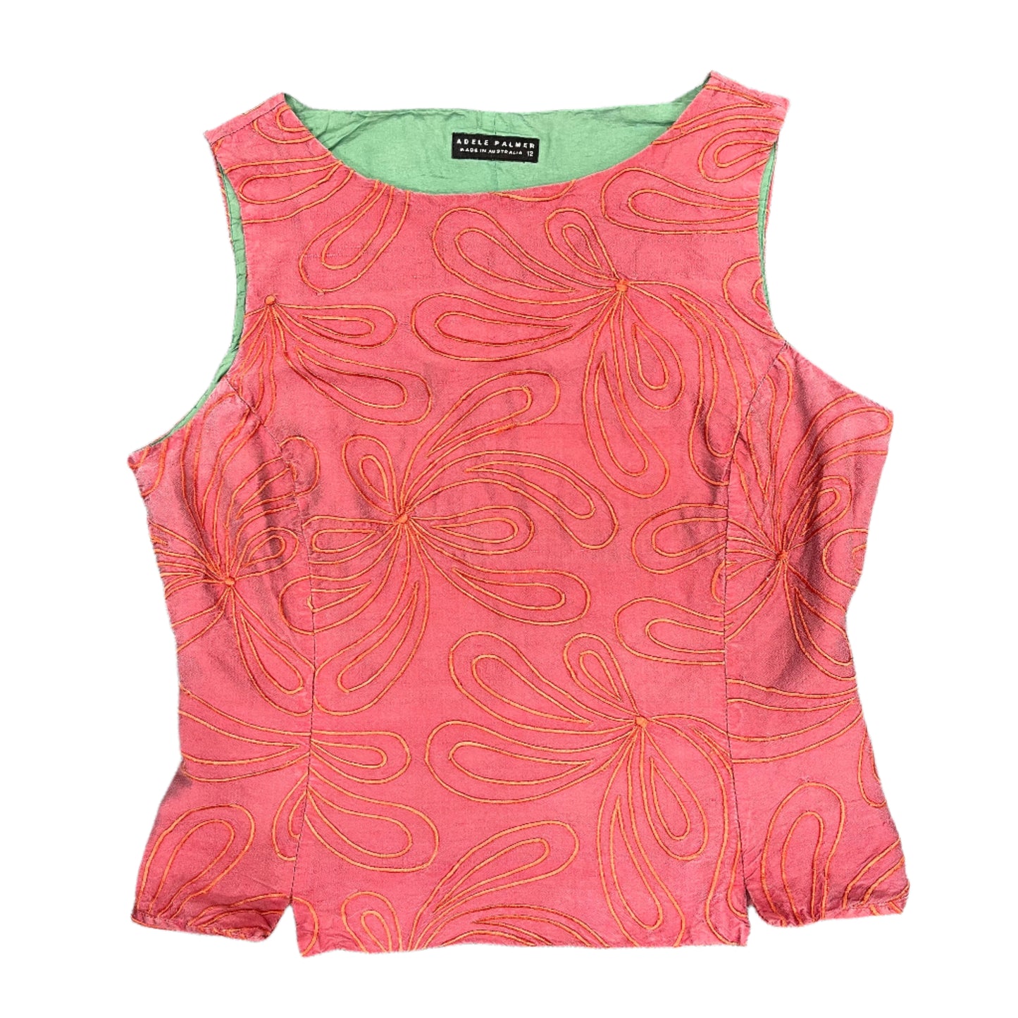 Pink Silk Tank - Size 12