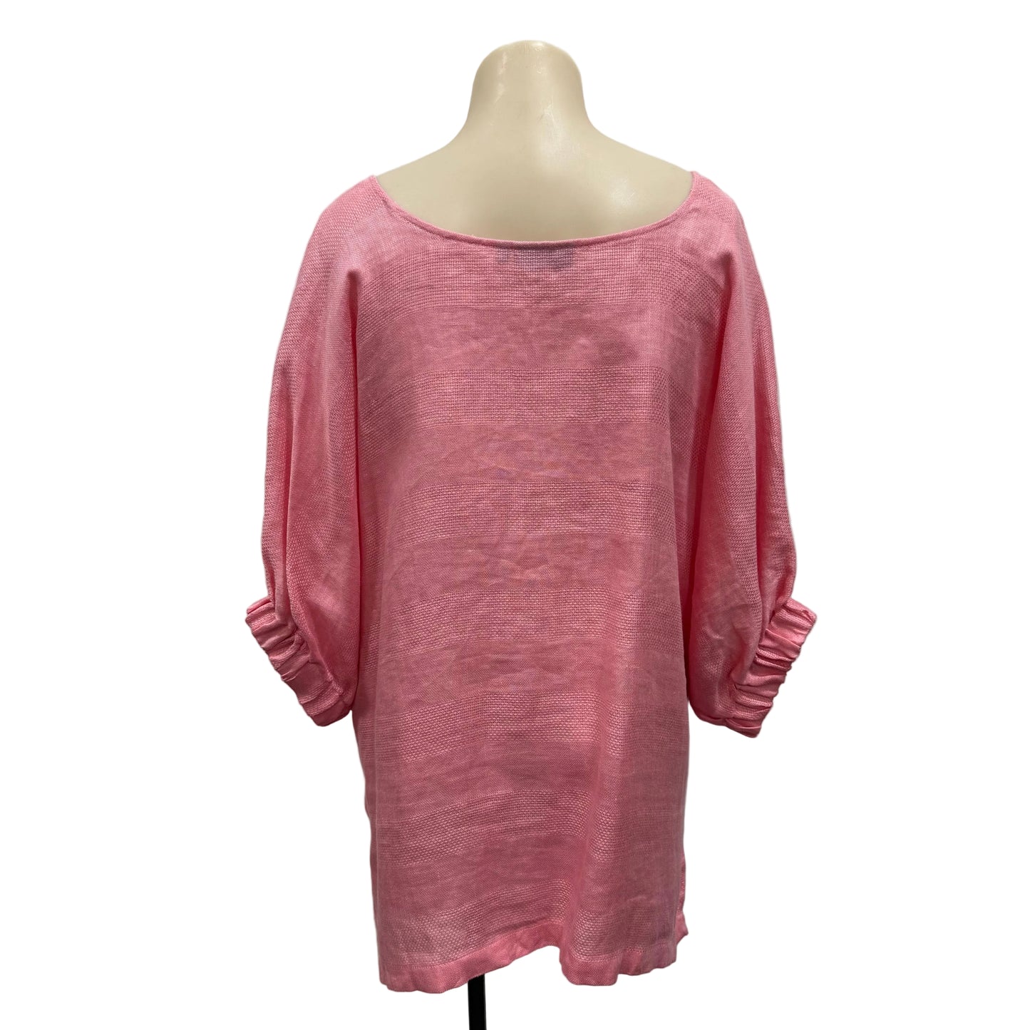 Pink Linen Top - Size L