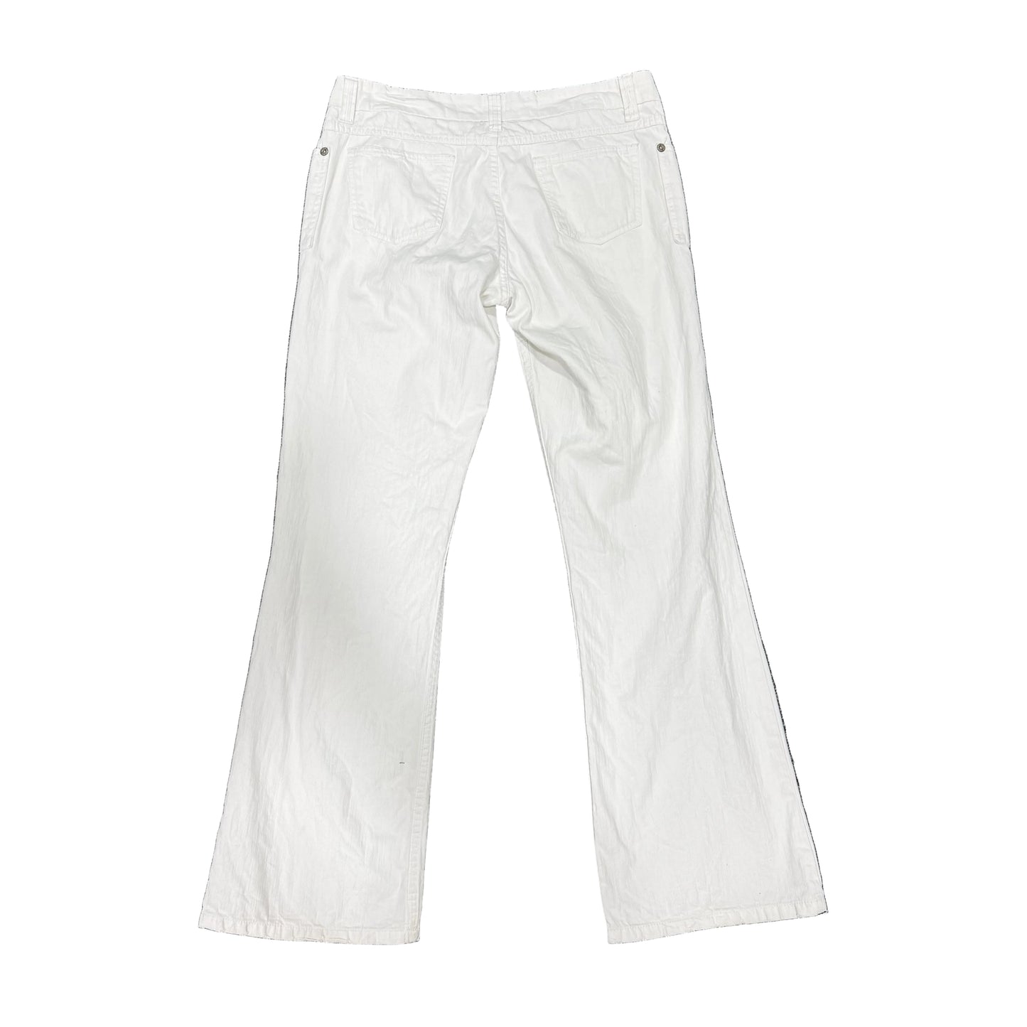 Low Waist White Jeans - Size 14