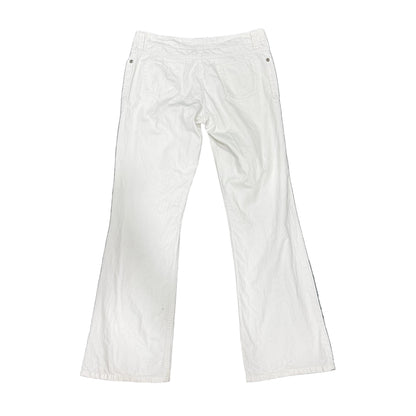 Low Waist White Jeans - Size 14