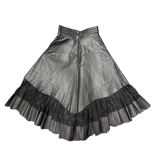 Leather & Lace Skirt - Size 26