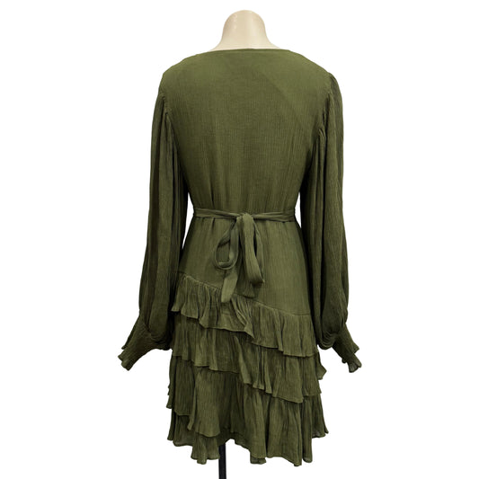 Green Tiered Dress - Size 10