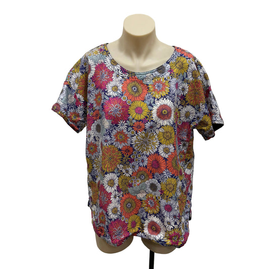 Floral Linen Tee - Size 10