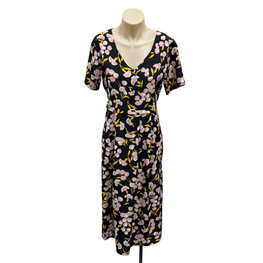 Dark Floral Dress - Size 8