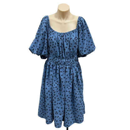 Blue Flower Dress - Size 16