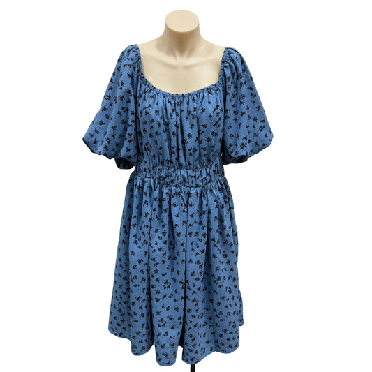 Blue Flower Dress - Size 16